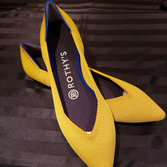 Rothy's Shoes - Rothy's Pointed Toe Flats Marigold Yellow Size 7